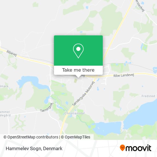 Hammelev Sogn map