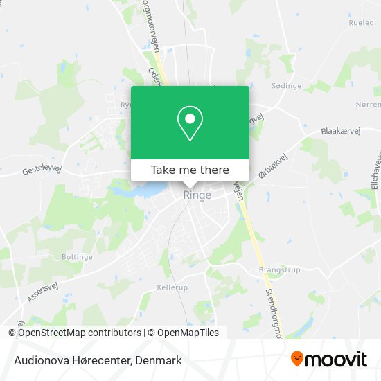 Audionova Hørecenter map