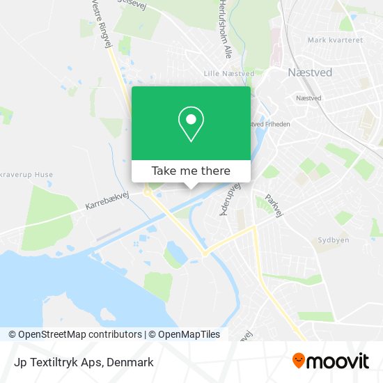 Jp Textiltryk Aps map