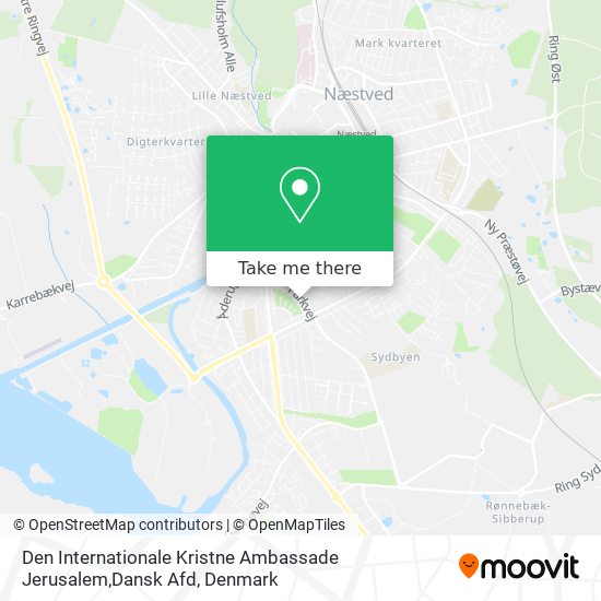 Den Internationale Kristne Ambassade Jerusalem,Dansk Afd map