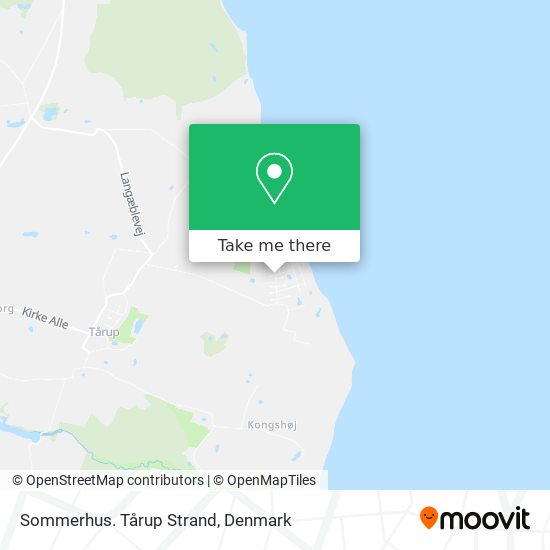 Sommerhus. Tårup Strand map