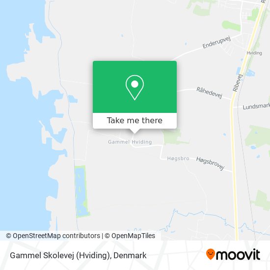 Gammel Skolevej (Hviding) map