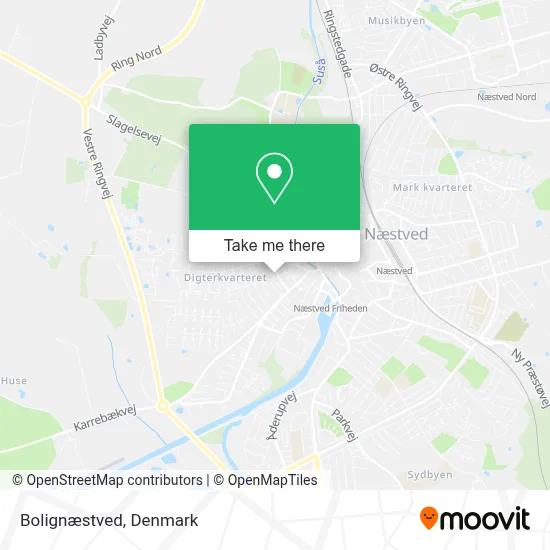 Bolignæstved map