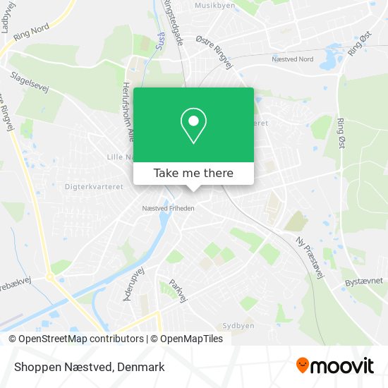 Shoppen Næstved map