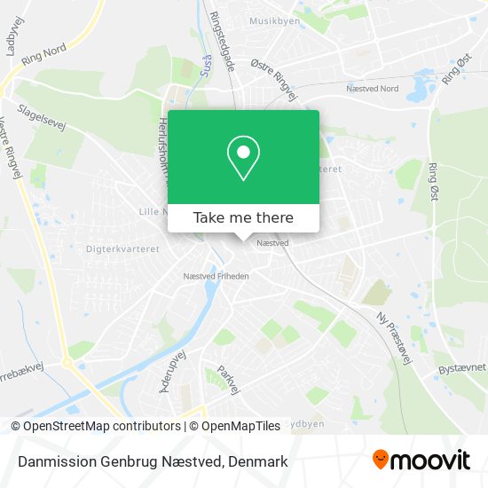 Danmission Genbrug Næstved map