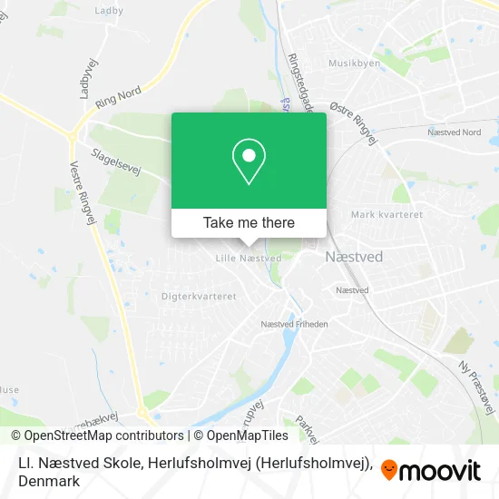 Ll. Næstved Skole, Herlufsholmvej map