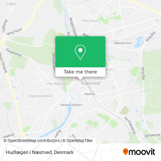 Hudlægen i Næstved map