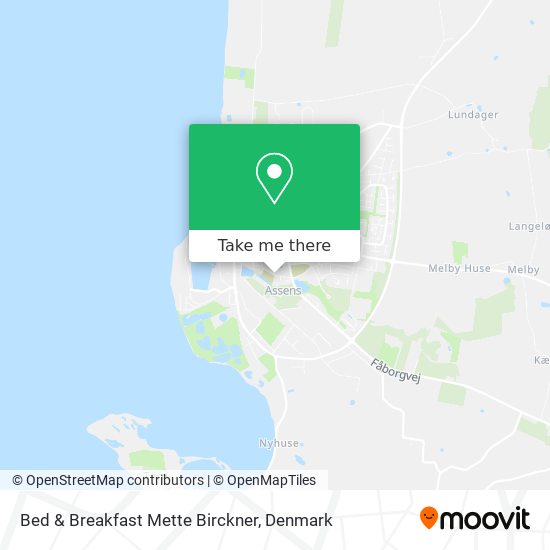 Bed & Breakfast Mette Birckner map