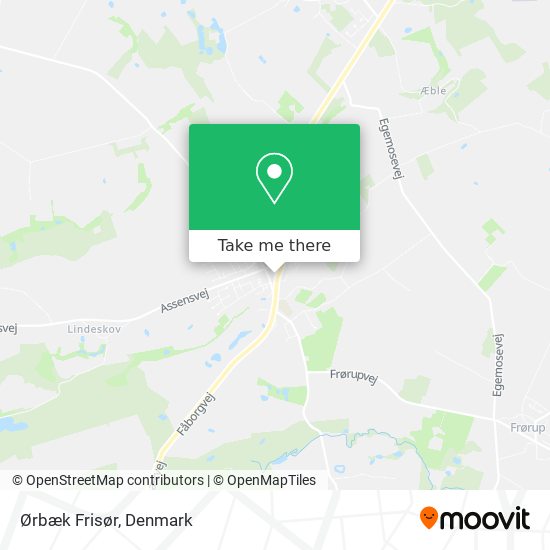 Ørbæk Frisør map