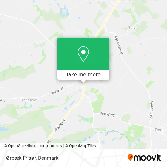 Ørbæk Frisør map