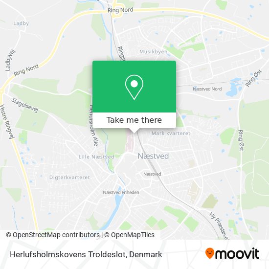 Herlufsholmskovens Troldeslot map