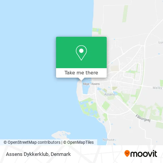 Assens Dykkerklub map