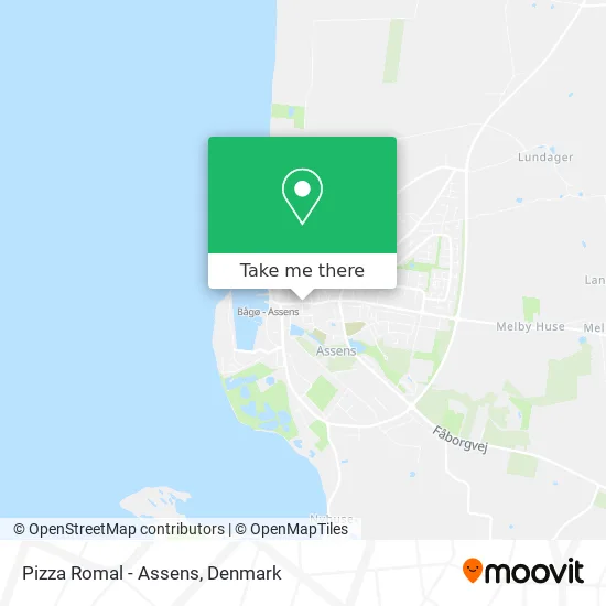 Pizza Romal - Assens map