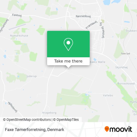 Faxe Tømerforretning map