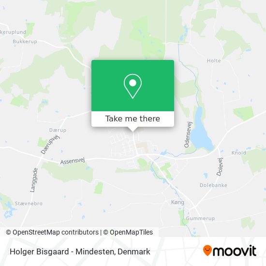 Holger Bisgaard - Mindesten map