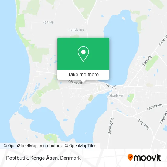 Postbutik, Konge-Åsen map