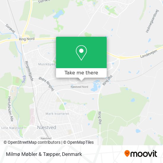 Milmø Møbler & Tæpper map