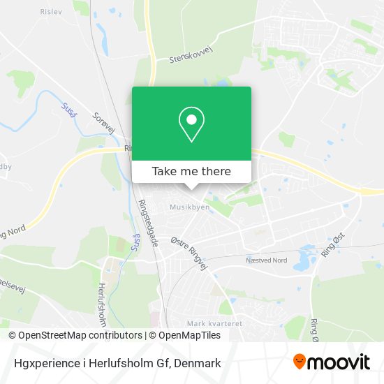 Hgxperience i Herlufsholm Gf map