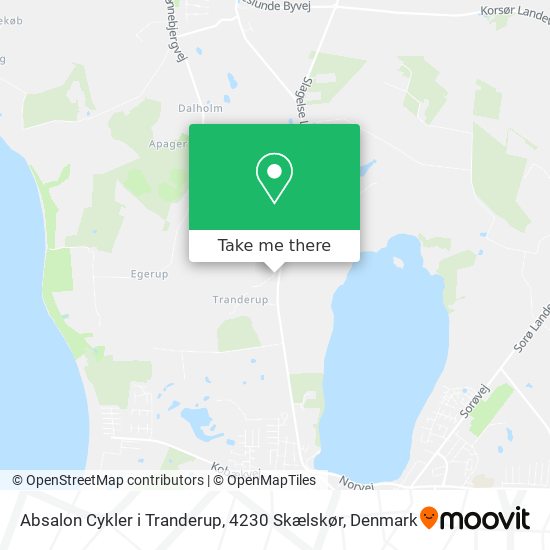 Absalon Cykler i Tranderup, 4230 Skælskør map