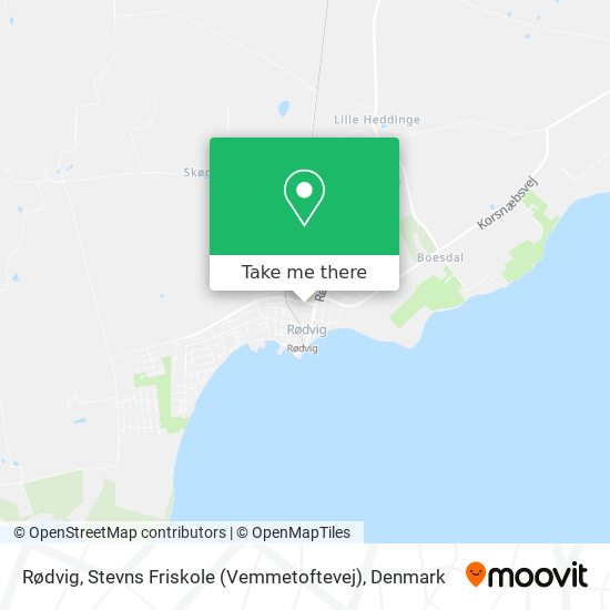 Rødvig, Stevns Friskole (Vemmetoftevej) map