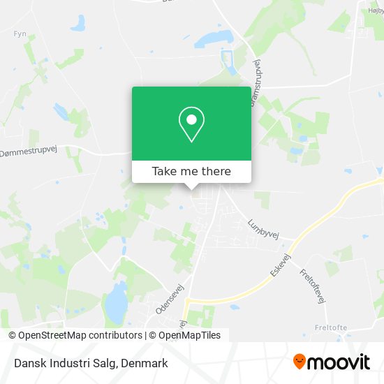 Dansk Industri Salg map