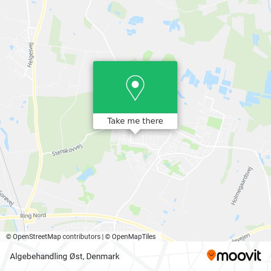 Algebehandling Øst map