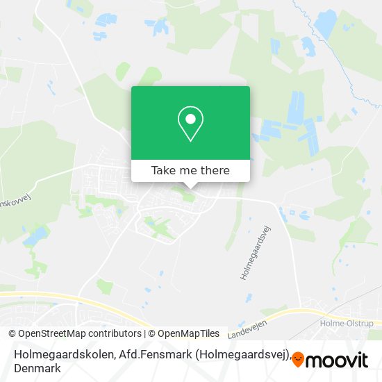 Holmegaardskolen, Afd.Fensmark (Holmegaardsvej) map