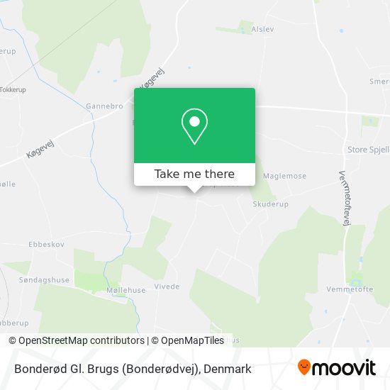 Bonderød Gl. Brugs (Bonderødvej) map