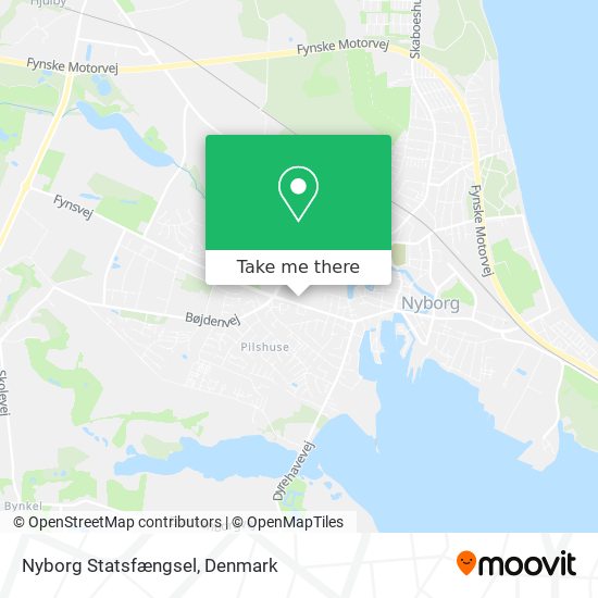 Nyborg Statsfængsel map