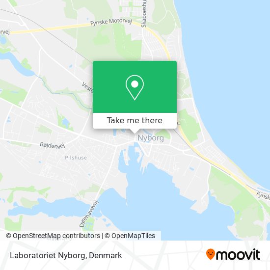 Laboratoriet Nyborg map