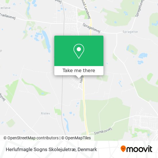 Herlufmagle Sogns Skolejuletræ map