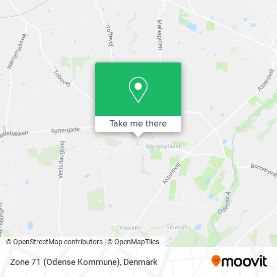 Zone 71 (Odense Kommune) map