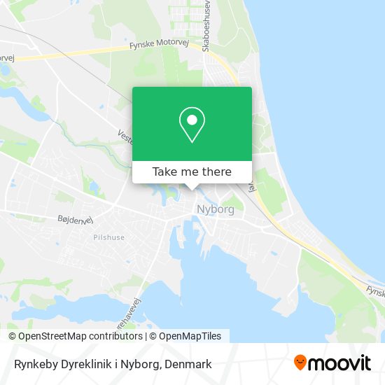 Rynkeby Dyreklinik i Nyborg map