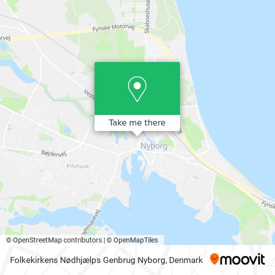 Folkekirkens Nødhjælps Genbrug Nyborg map