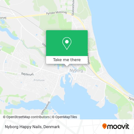 Nyborg Happy Nails map