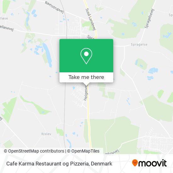 Cafe Karma Restaurant og Pizzeria map