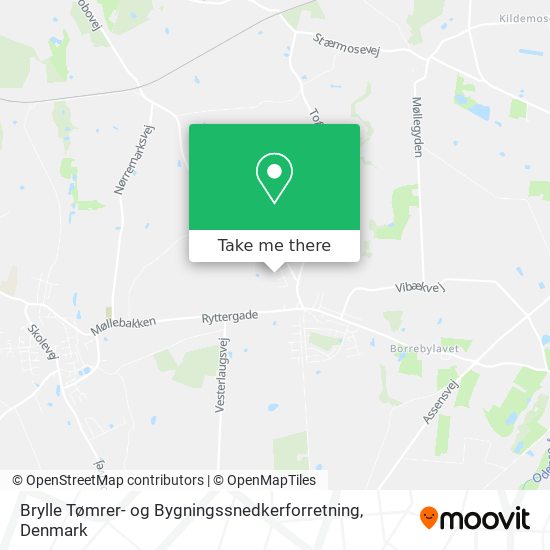 Brylle Tømrer- og Bygningssnedkerforretning map