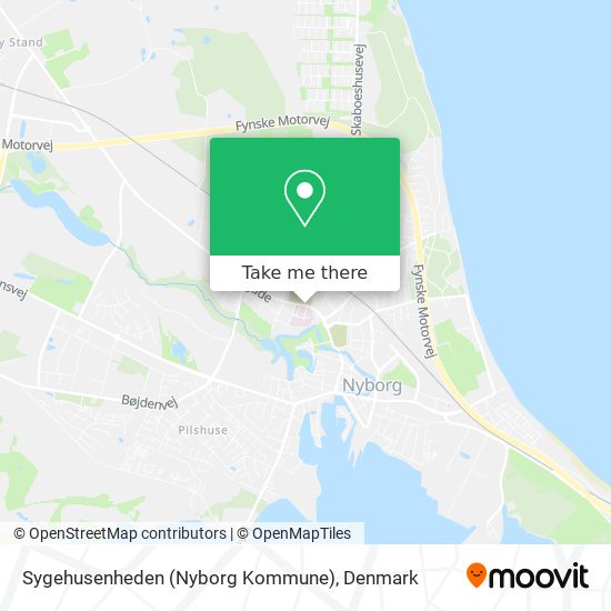 Sygehusenheden (Nyborg Kommune) map