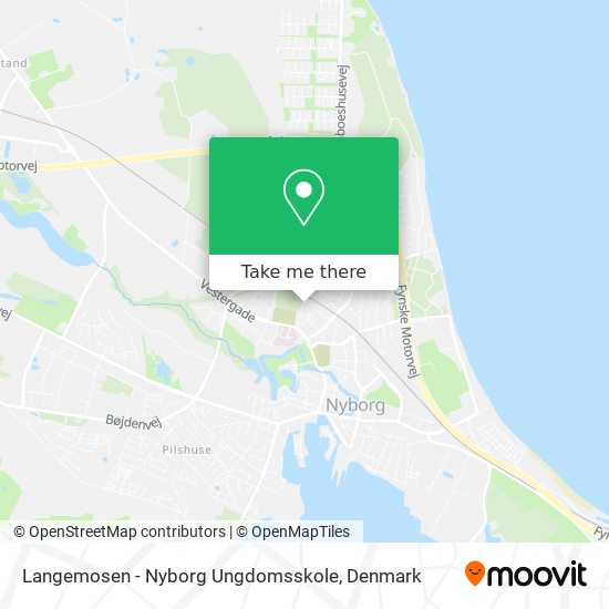 Langemosen - Nyborg Ungdomsskole map