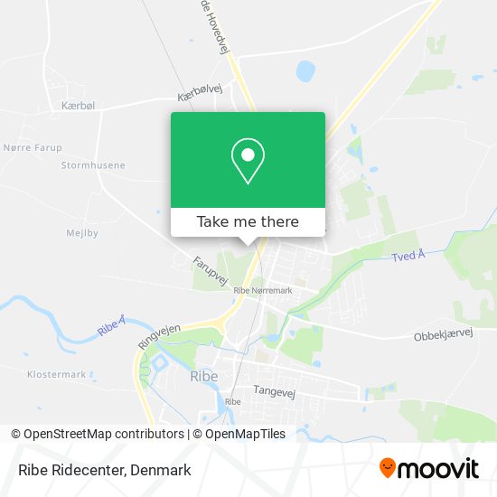 Ribe Ridecenter map