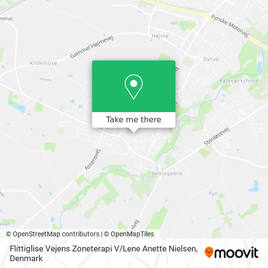 Flittiglise Vejens Zoneterapi V / Lene Anette Nielsen map