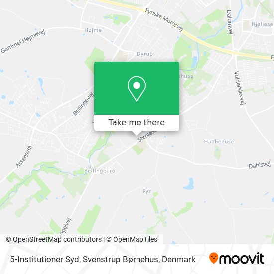 5-Institutioner Syd, Svenstrup Børnehus map