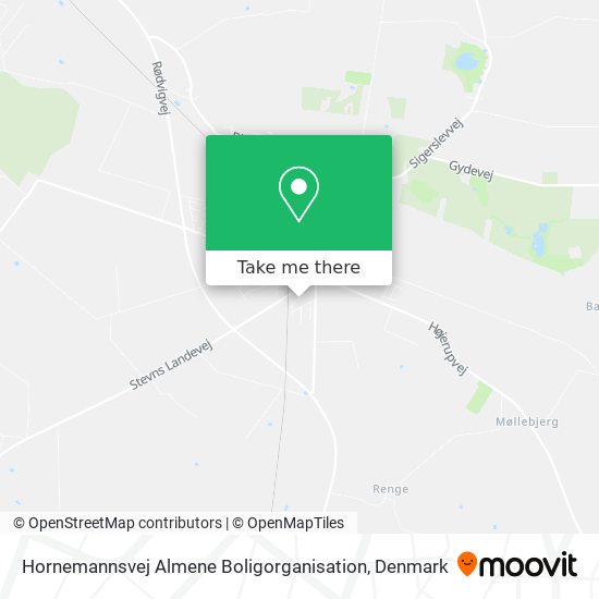 Hornemannsvej Almene Boligorganisation map