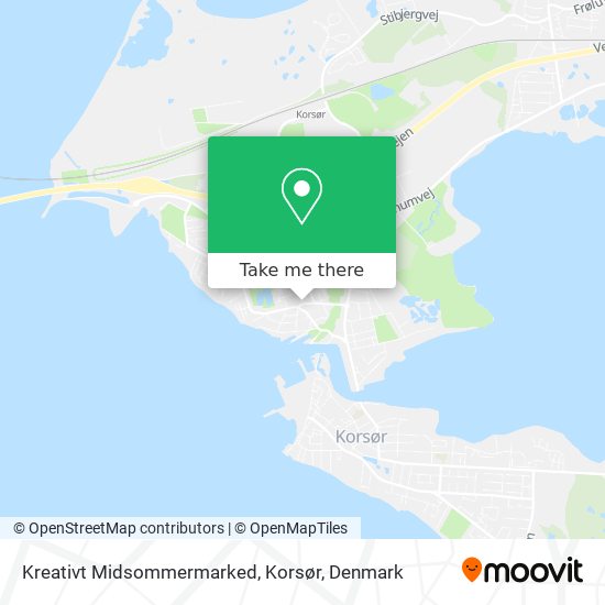 Kreativt Midsommermarked, Korsør map