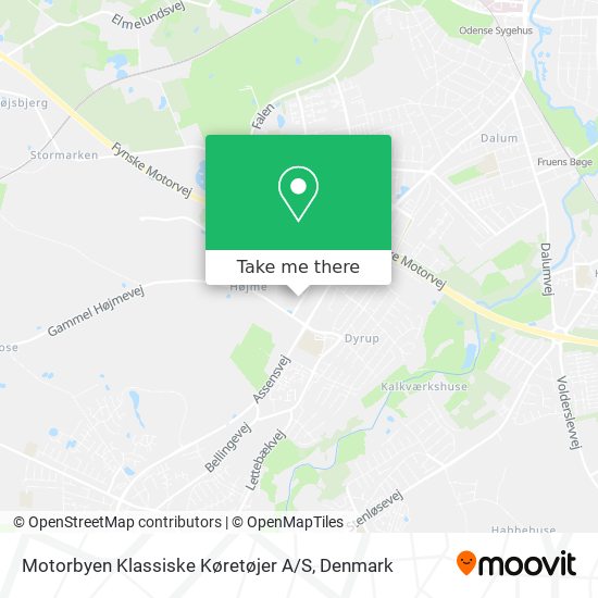 Motorbyen Klassiske Køretøjer A / S map