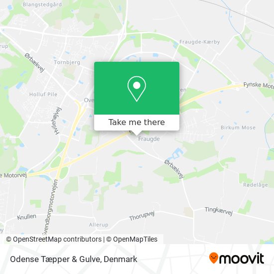 Odense Tæpper & Gulve map