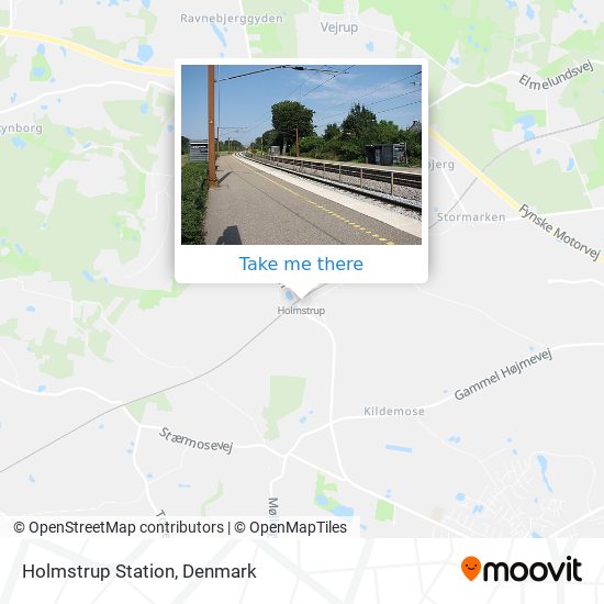 Holmstrup Station map