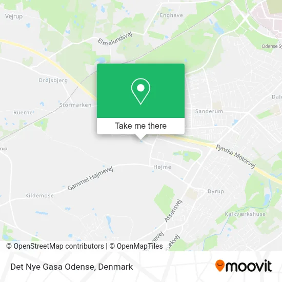 Det Nye Gasa Odense map