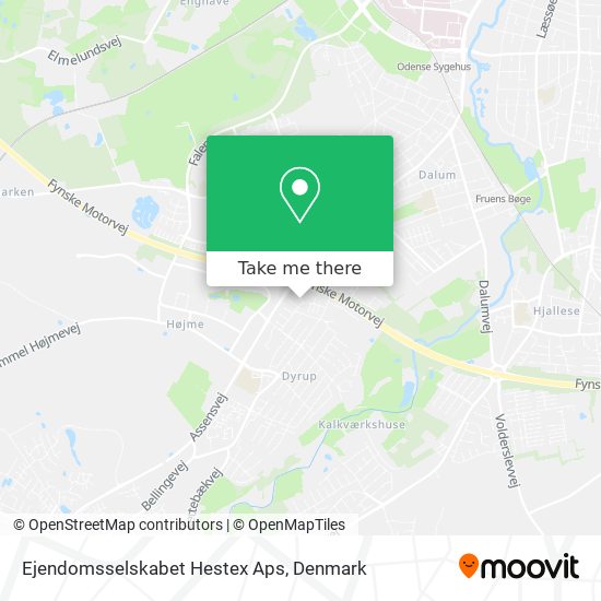 Ejendomsselskabet Hestex Aps map