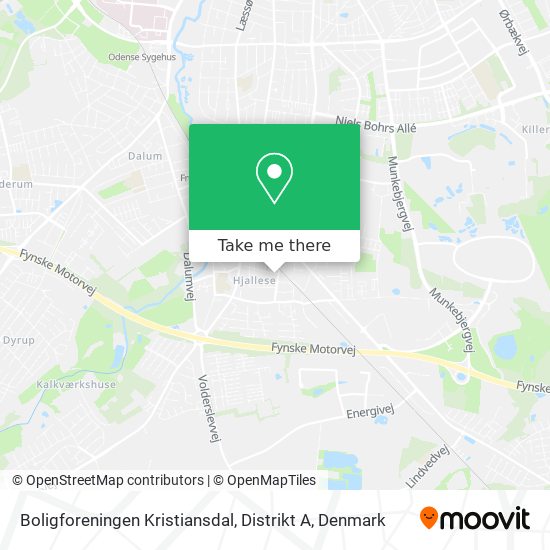 Boligforeningen Kristiansdal, Distrikt A map
